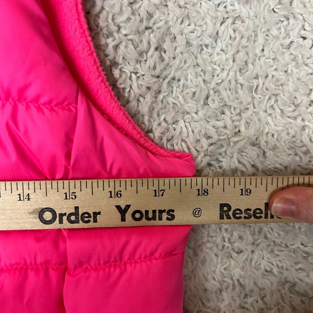 Old Navy Puffer Vest Womens XS Hot Pink Zip Pockets Love Valentines Day Preppy - Picture 6 of 8